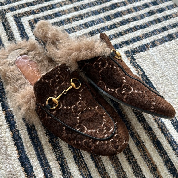 GUCCI VELVET MULES - Picture 8 of 8